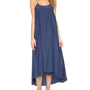 Pink Stitch Navy Maxi Dress Size 8